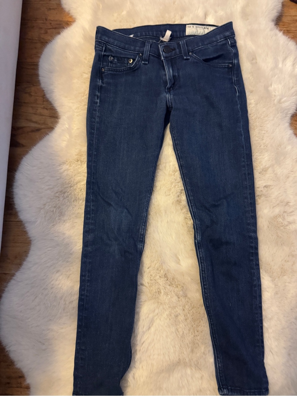 rag & bone Dark Indigo Capri Skinny Jeans-size 24